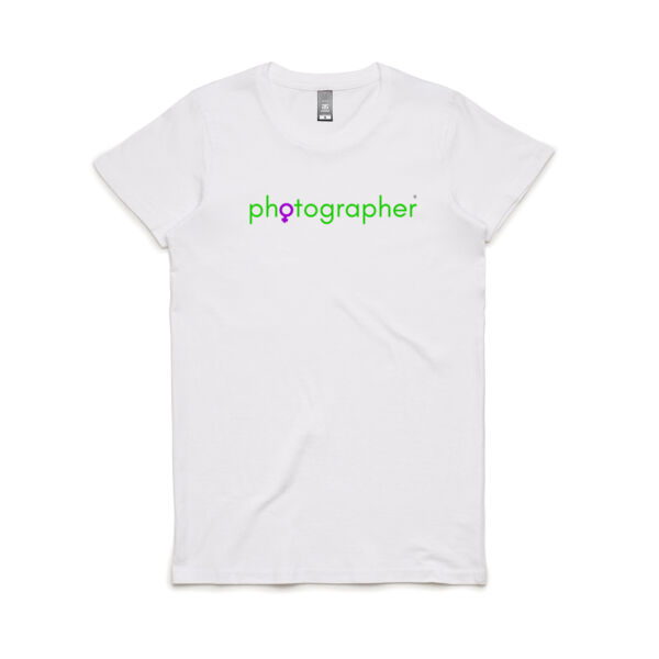 T-Shirt- green-purple text Thumbnail
