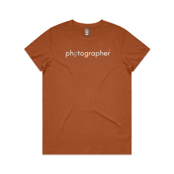 T-Shirt - white/grey text Thumbnail